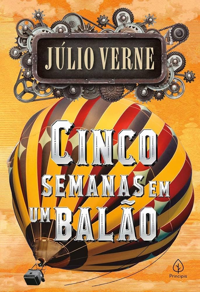 Capa do livro Cinco semanas em um balão