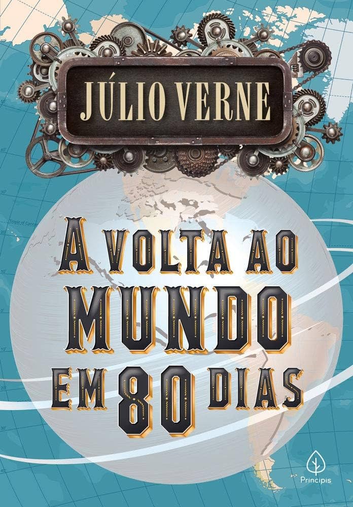 Capa do livro A volta ao mundo em 80 dias