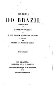 Capa do livro Historia do Brazil