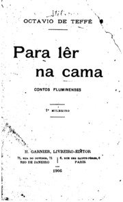 Capa do livro Para lêr na cama: contos fluminenses