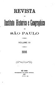Capa do livro Revista do Instituto histórico e geográfico de São Paulo