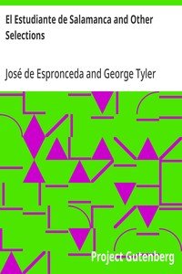 Capa do livro El Estudiante de Salamanca and Other Selections