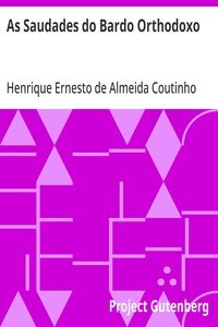 Capa do livro As Saudades do Bardo Orthodoxo