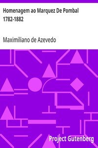 Capa do livro Homenagem ao Marquez De Pombal 1782-1882