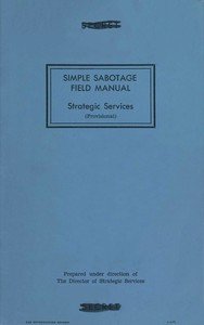 Capa do livro Simple Sabotage Field Manual