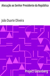 Capa do livro Alocução ao Senhor Presidente da República